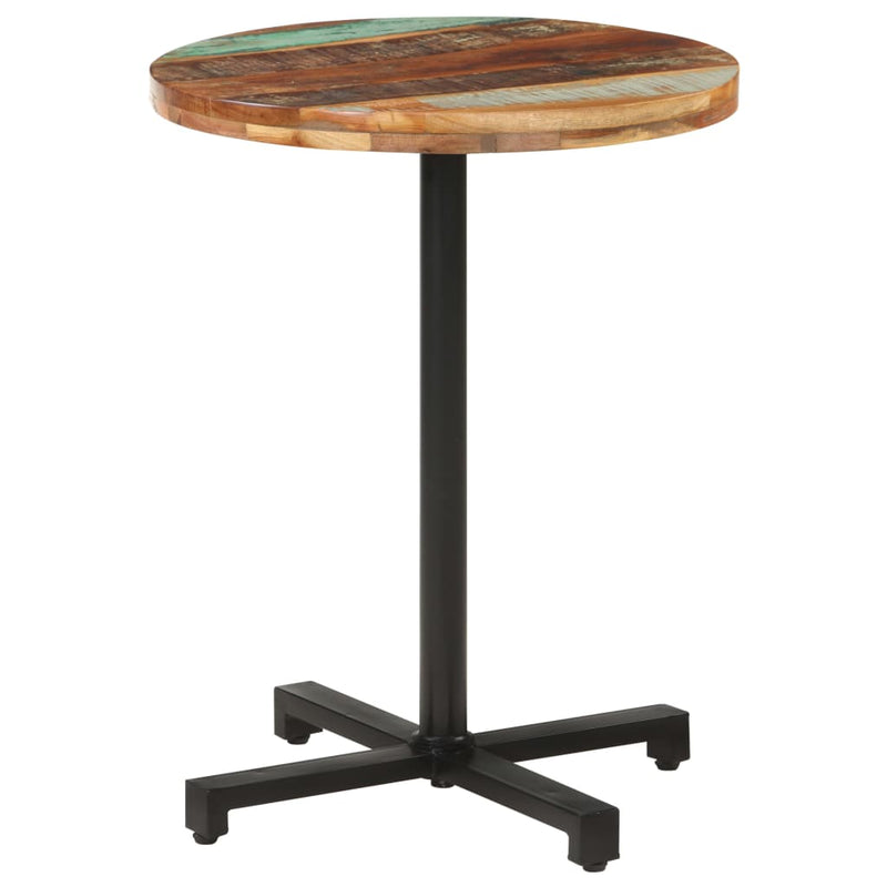 Bistro Table Round Ø60x75 cm Solid Reclaimed Wood