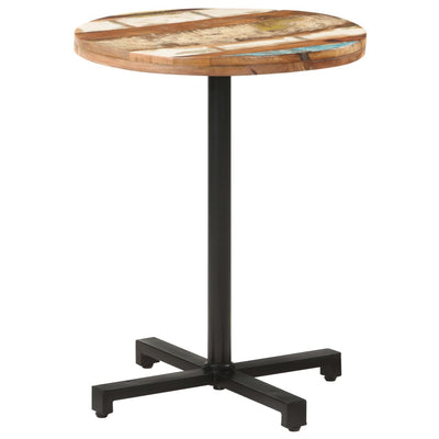 Bistro Table Round Ø60x75 cm Solid Reclaimed Wood