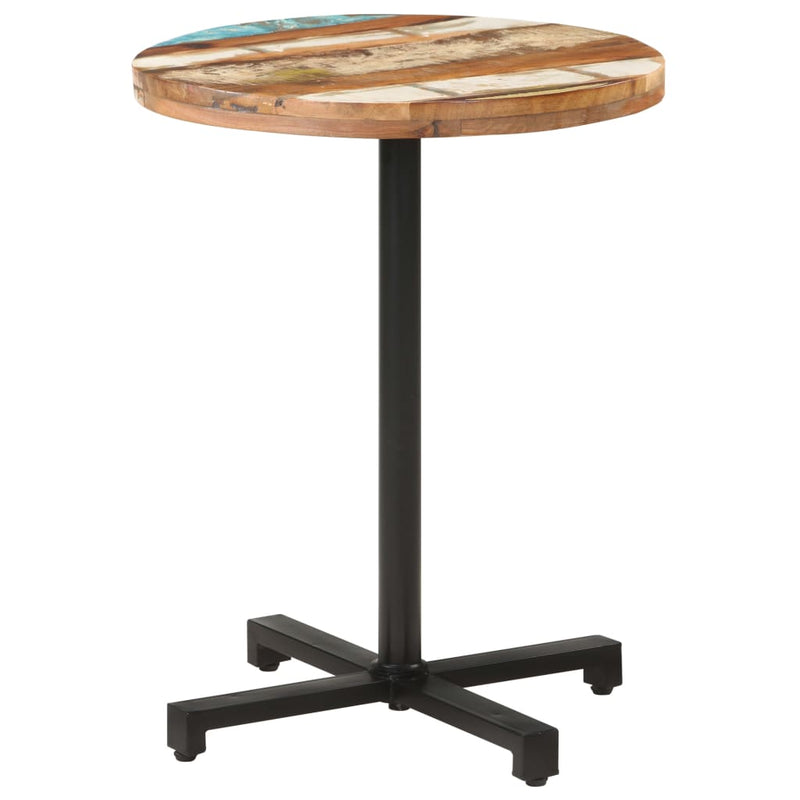 Bistro Table Round Ø60x75 cm Solid Reclaimed Wood