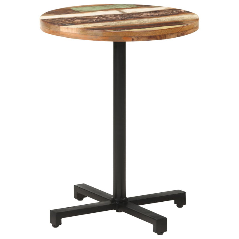 Bistro Table Round Ø60x75 cm Solid Reclaimed Wood