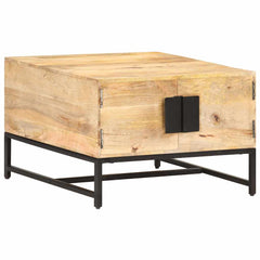320375 vidaXL Coffee Table 67x67x45 cm Solid Mango Wood 1