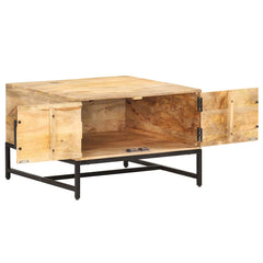320375 vidaXL Coffee Table 67x67x45 cm Solid Mango Wood 3