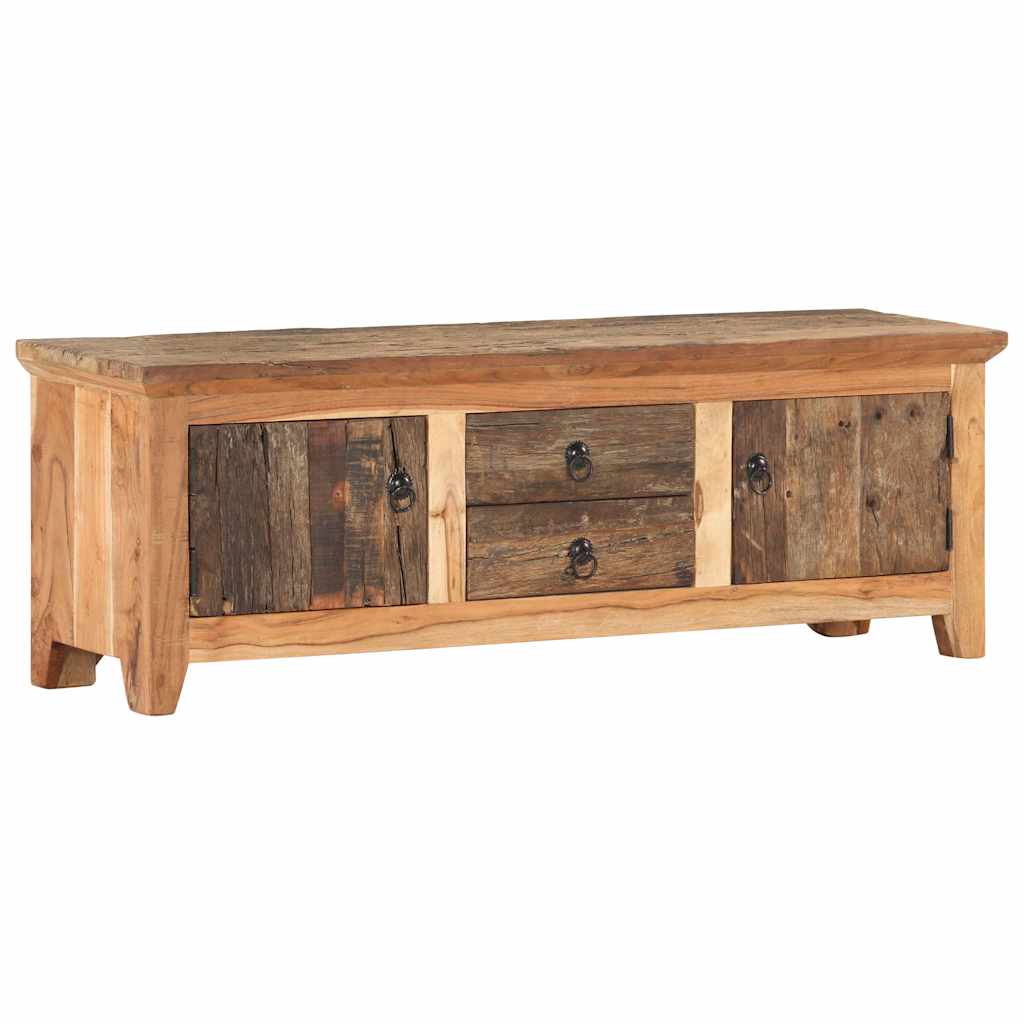 320380 vidaXL TV Cabinet 120x30x40 cm Solid Acacia Wood and Reclaimed Wood 1