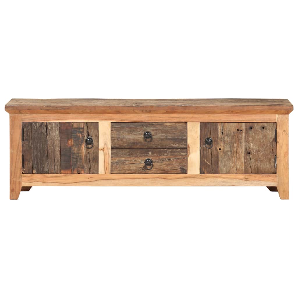 320380 vidaXL TV Cabinet 120x30x40 cm Solid Acacia Wood and Reclaimed Wood 2