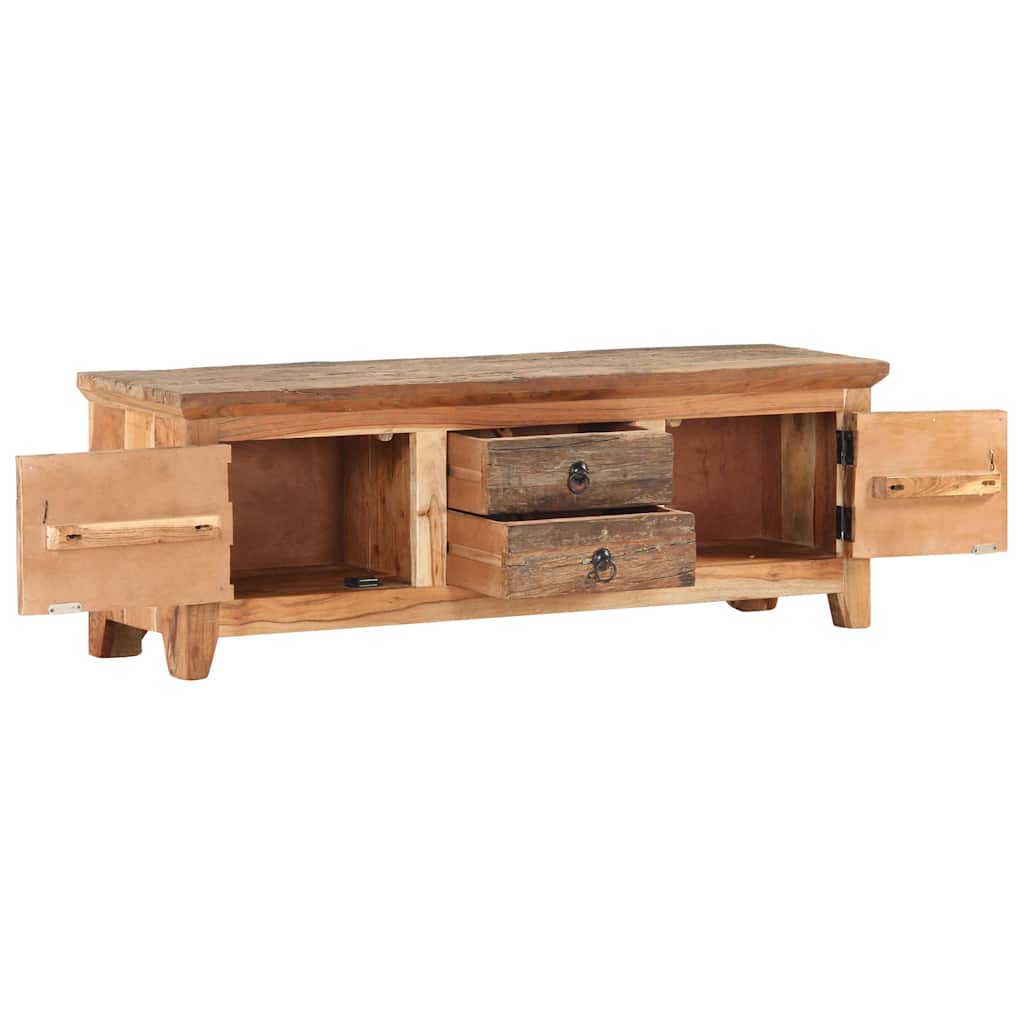 320380 vidaXL TV Cabinet 120x30x40 cm Solid Acacia Wood and Reclaimed Wood 3