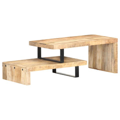 2 Piece Coffee Table Solid mango wood