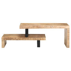 2 Piece Coffee Table Solid mango wood