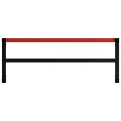 vidaXL Work Bench Frame Metal 150x57x79 cm Black and Red 5