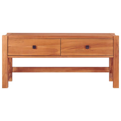 vidaXL TV Cabinet | Natural Teak | Teak Wood, Plywood | Medium | TV Cabinet 3