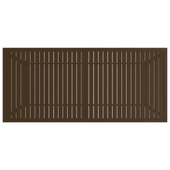 Garden Table Steel Brown 190 cm 80 cm