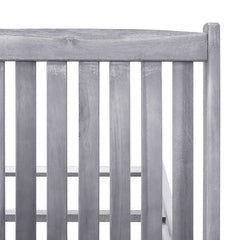 Solid Acacia Wood 2-Person sun lounger