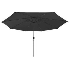 vidaXL Garden Parasol with LED Lights 400 cm Black 3