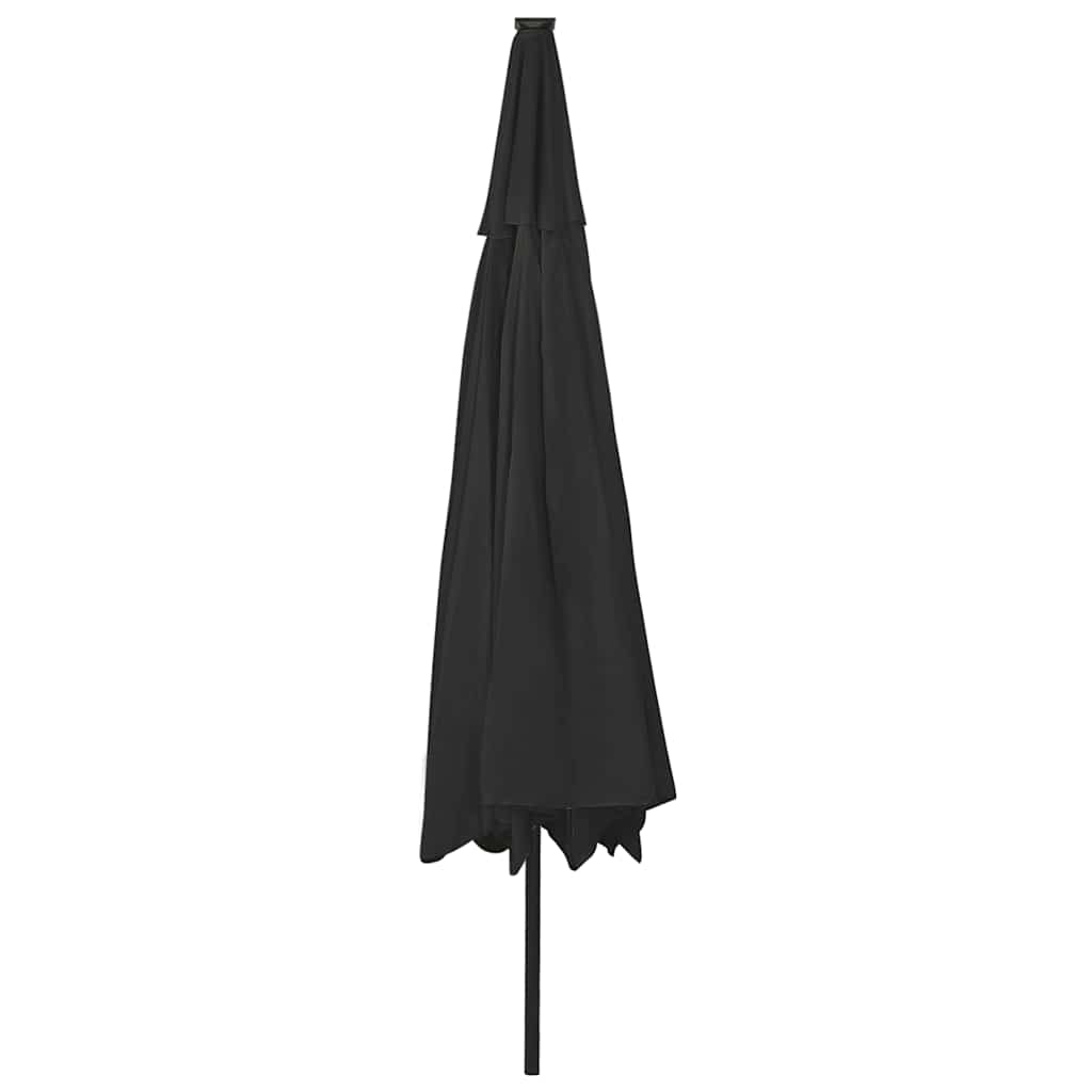 vidaXL Garden Parasol with LED Lights 400 cm Black 5