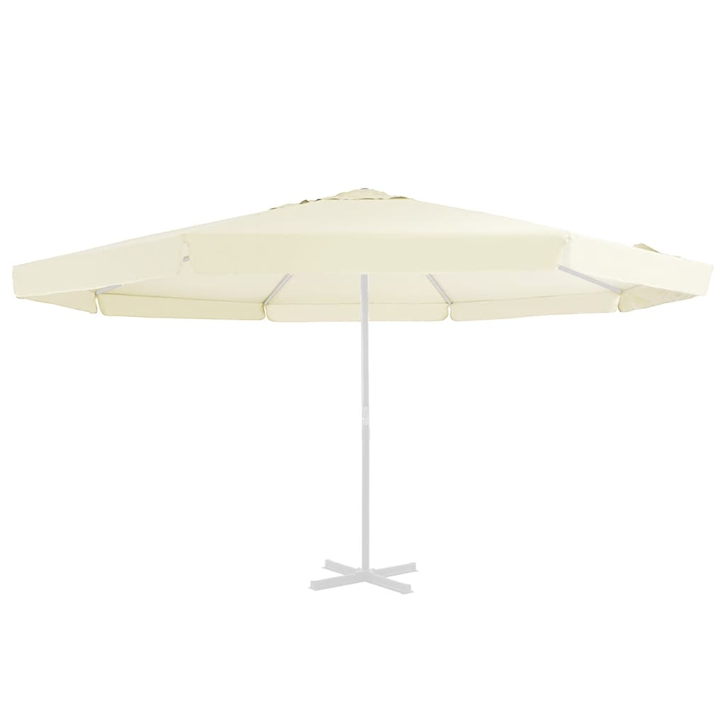 vidaXL Replacement Fabric for Outdoor Parasol Sand 515 cm 2