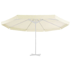 vidaXL Replacement Fabric for Outdoor Parasol Sand 515 cm 3