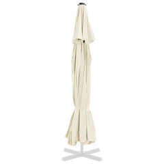 vidaXL Replacement Fabric for Outdoor Parasol Sand 515 cm 4
