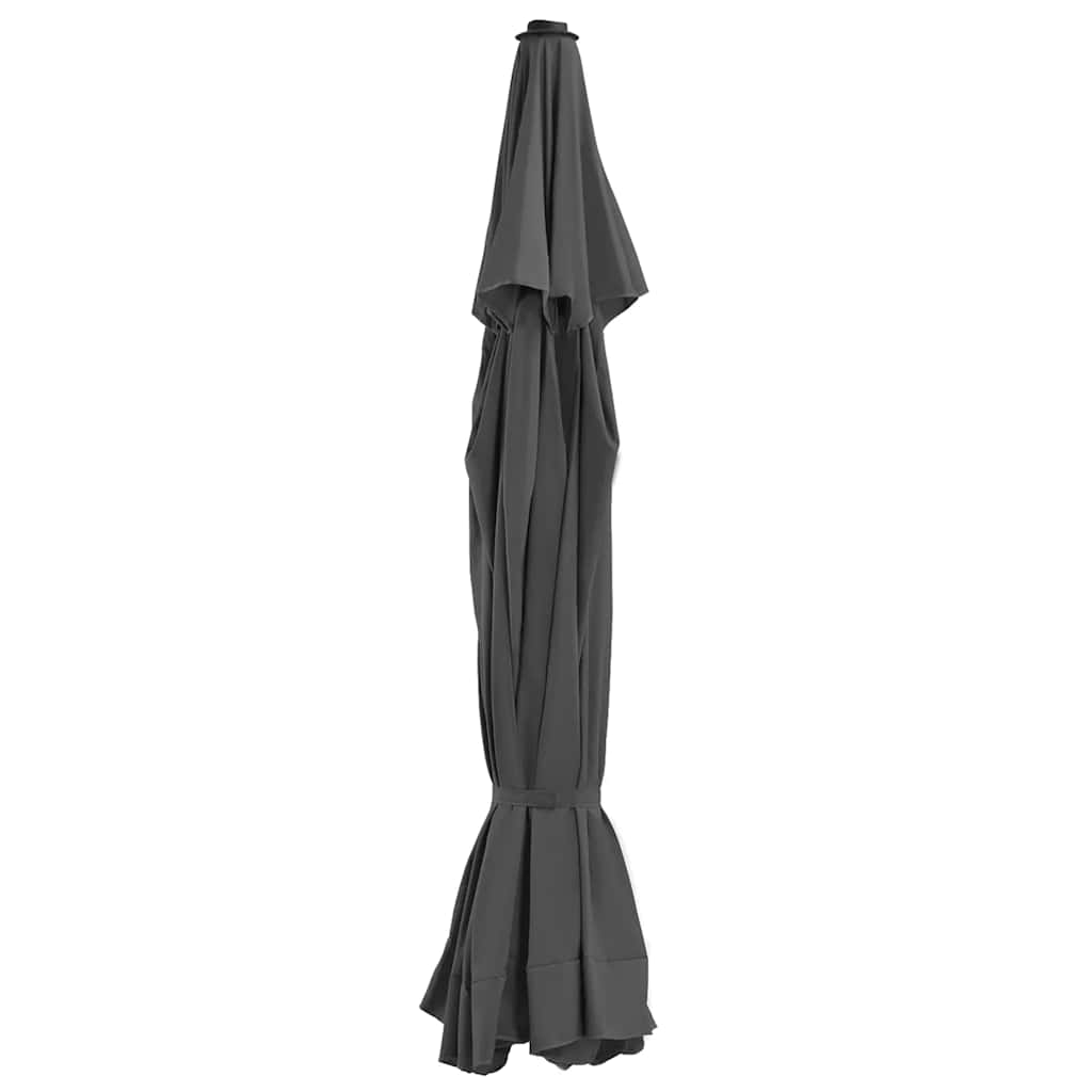 vidaXL Replacement Fabric for Outdoor Parasol Anthracite 515 cm 1