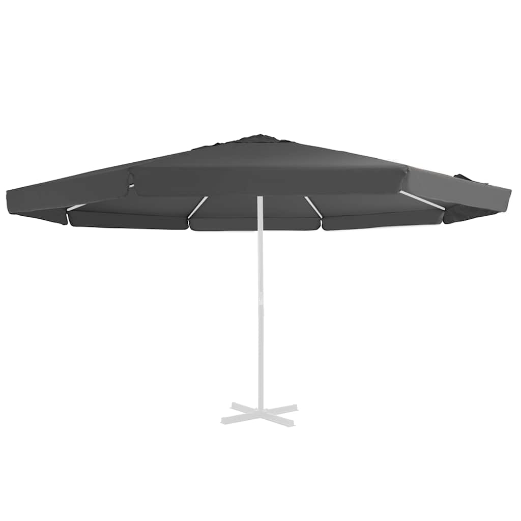 vidaXL Replacement Fabric for Outdoor Parasol Anthracite 515 cm 2