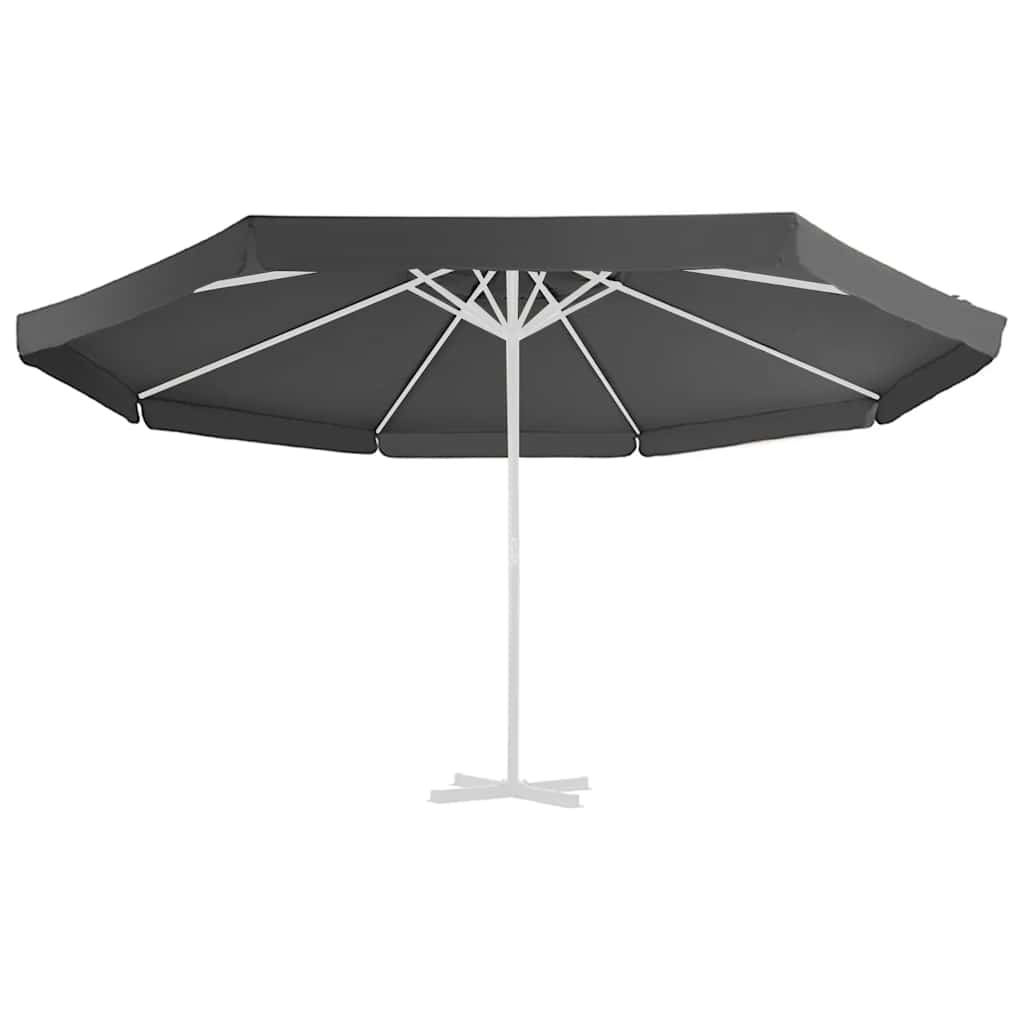 vidaXL Replacement Fabric for Outdoor Parasol Anthracite 515 cm 3