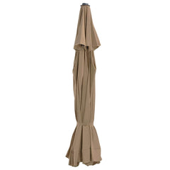 vidaXL Replacement Fabric for Outdoor Parasol Taupe 515 cm 1
