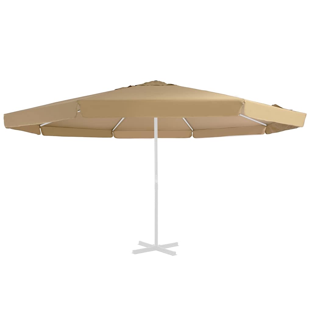vidaXL Replacement Fabric for Outdoor Parasol Taupe 515 cm 2