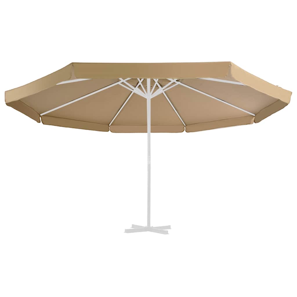 vidaXL Replacement Fabric for Outdoor Parasol Taupe 515 cm 3