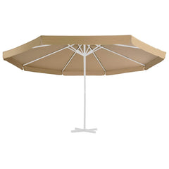 vidaXL Replacement Fabric for Outdoor Parasol Taupe 515 cm 3