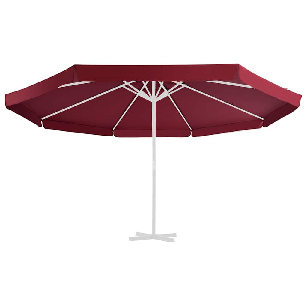 vidaXL Replacement Fabric for Outdoor Parasol Bordeaux Red 515 cm 2