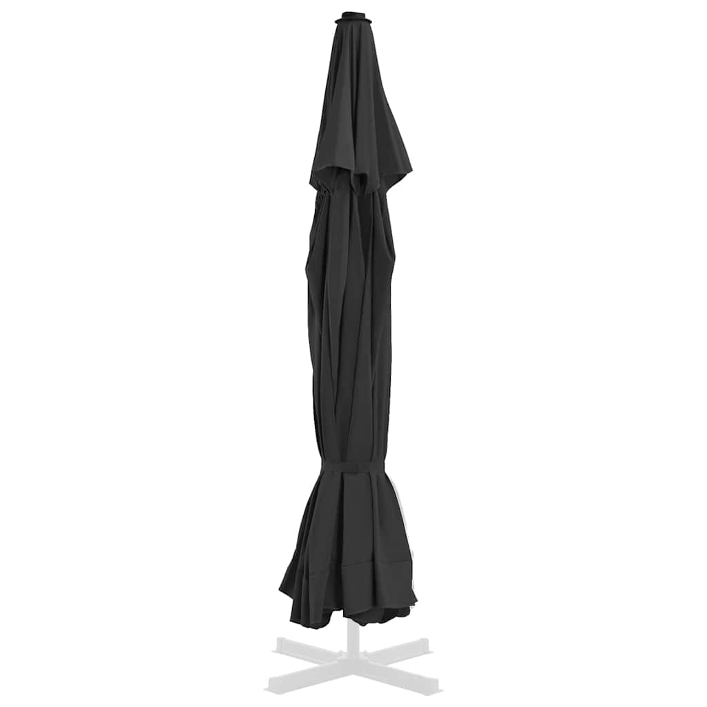 vidaXL Replacement Fabric for Outdoor Parasol Black 515 cm 4