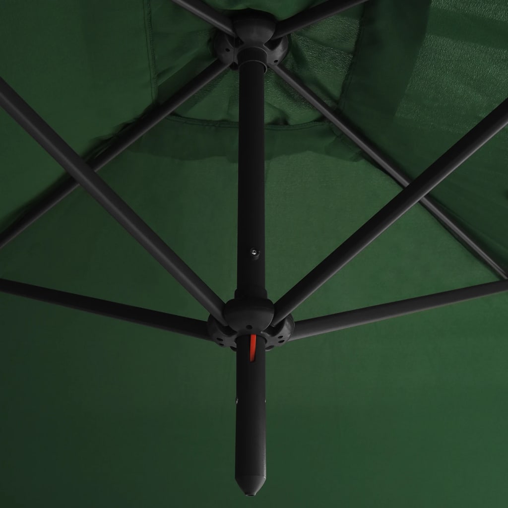 vidaXL Garden Parasol | Green | Polyester, Powder-Coated Steel | Extra Large 5