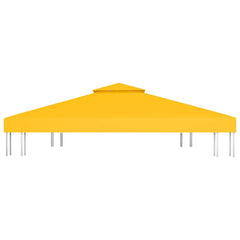 vidaXL 2-Tier Gazebo Top Cover 310 g/m² 4x3 m Yellow 4
