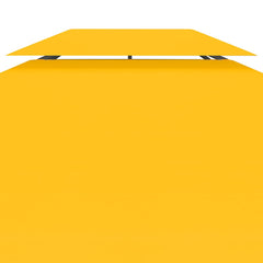 vidaXL 2-Tier Gazebo Top Cover 310 g/m² 4x3 m Yellow 5
