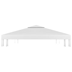 vidaXL 2-Tier Gazebo Top Cover 310 g/m² 4x3 m White 4