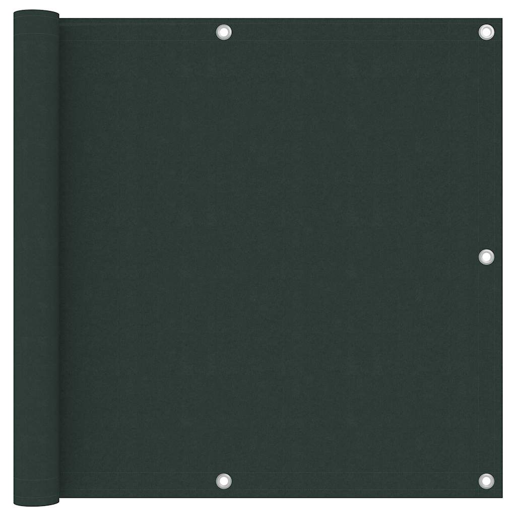 vidaXL Balcony Screen Dark Green 90x600 cm Oxford Fabric 1