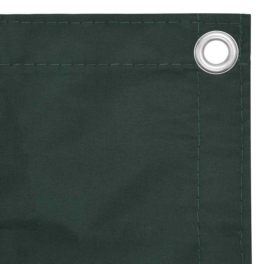 vidaXL Balcony Screen Dark Green 90x600 cm Oxford Fabric 3