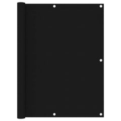 vidaXL Balcony Screen Black 120x600 cm Oxford Fabric 1