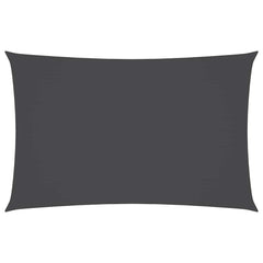 Sunshade Sail Oxford Fabric Rectangular 4x7 m Width 4 m Drop 7 m Anthracite