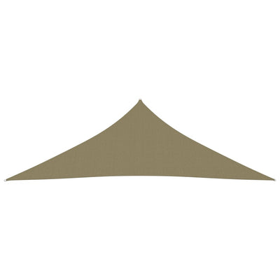 Sunshade Sail Oxford Fabric Triangular 4x4x5.8 m Beige