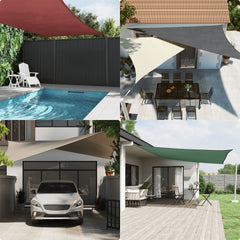 vidaXL Sunshade Sail Oxford Fabric Square 6x6 m Cream 3