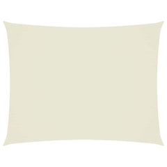 vidaXL Sunshade Sail Oxford Fabric Rectangular 4x5 m Cream 2