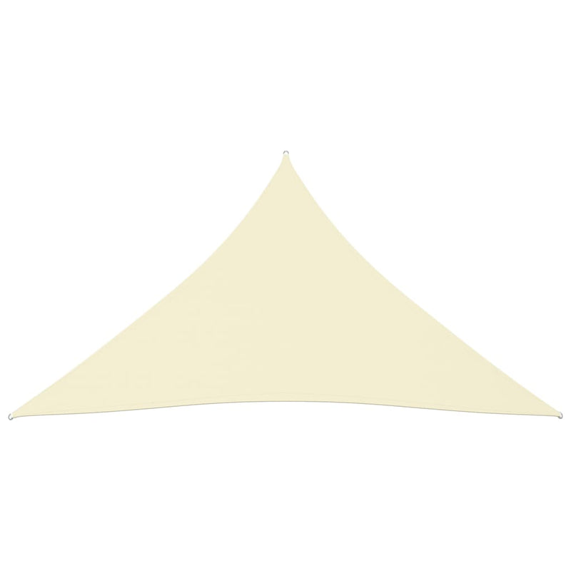 Sunshade Sail Oxford Fabric Triangular 4x5x5 m Cream