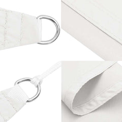 vidaXL Sunshade Sail Oxford Fabric Square 3.6x3.6 m White 6