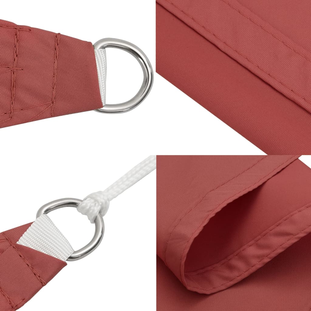 vidaXL Sunshade Sail Oxford Fabric Square 7x7 m Terracotta 6