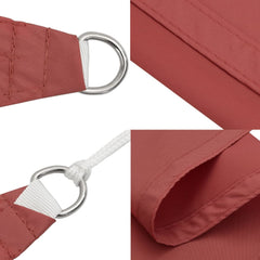 vidaXL Sunshade Sail Oxford Fabric Square 7x7 m Terracotta 6