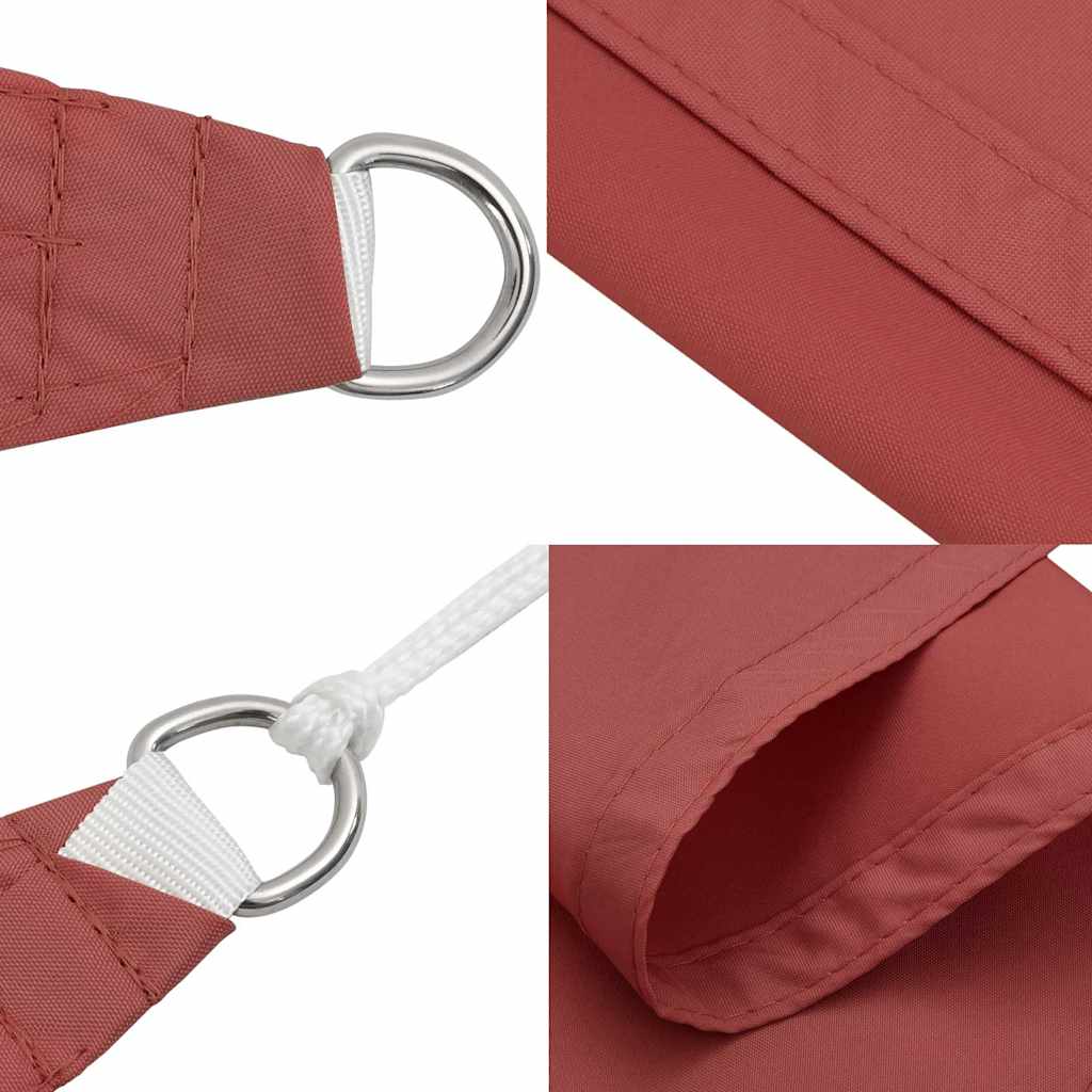 vidaXL Sunshade Sail Oxford Fabric Rectangular 5x7 m Terracotta 6