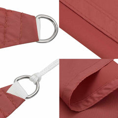 vidaXL Sunshade Sail Oxford Fabric Rectangular 5x7 m Terracotta 6