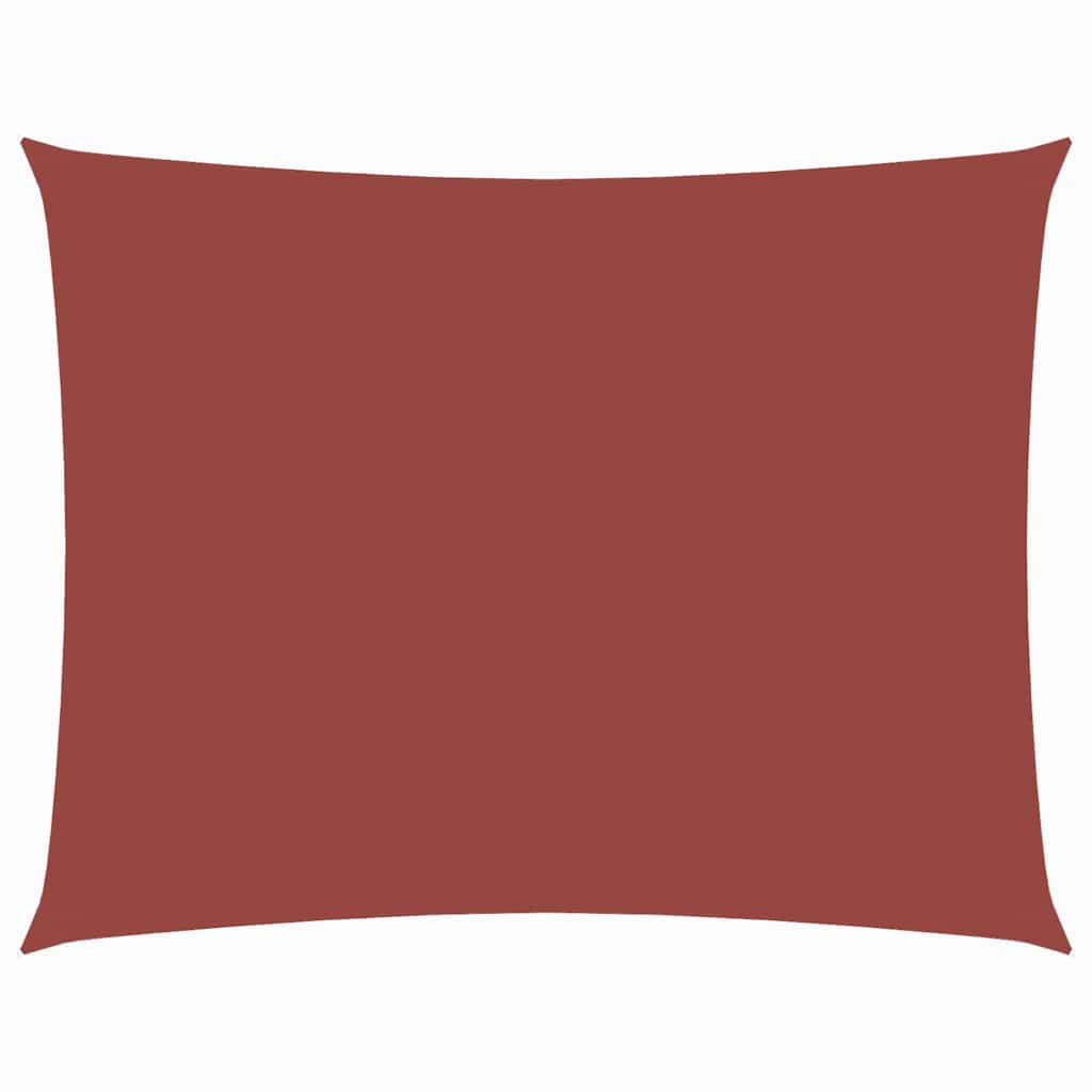 Sunshade Sail Oxford Fabric Rectangular 6x7 m Width 6 m Drop 7 m Terracotta
