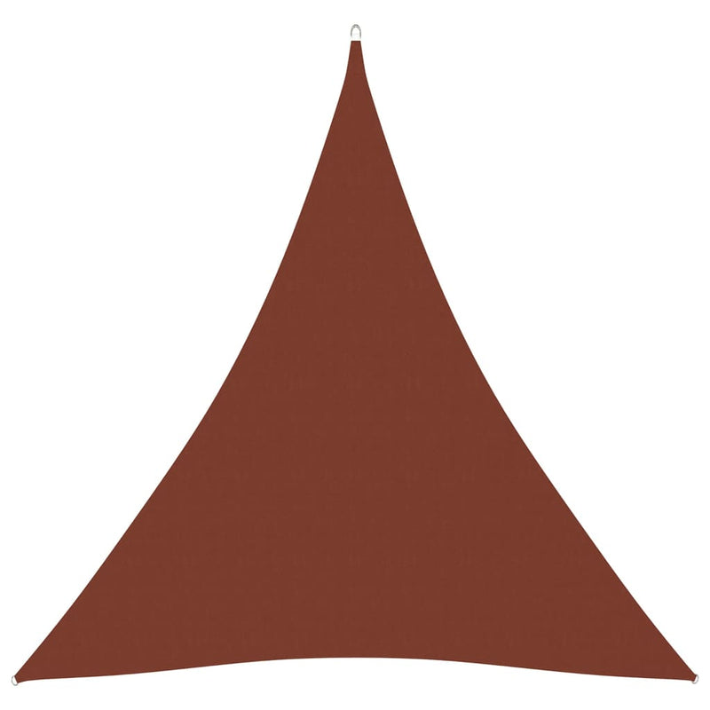 Sunshade Sail Oxford Fabric Triangular 4x4x4 m Terracotta