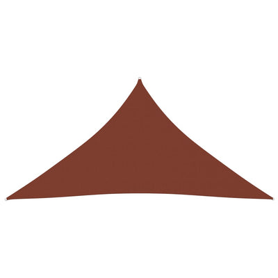 Sunshade Sail Oxford Fabric Triangular 4x4x4 m Terracotta