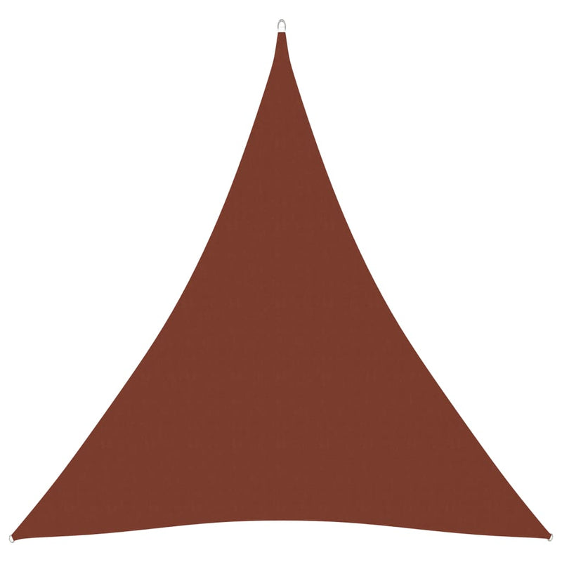 Sunshade Sail Oxford Fabric Triangular 4.5x4.5x4.5 m Terracotta